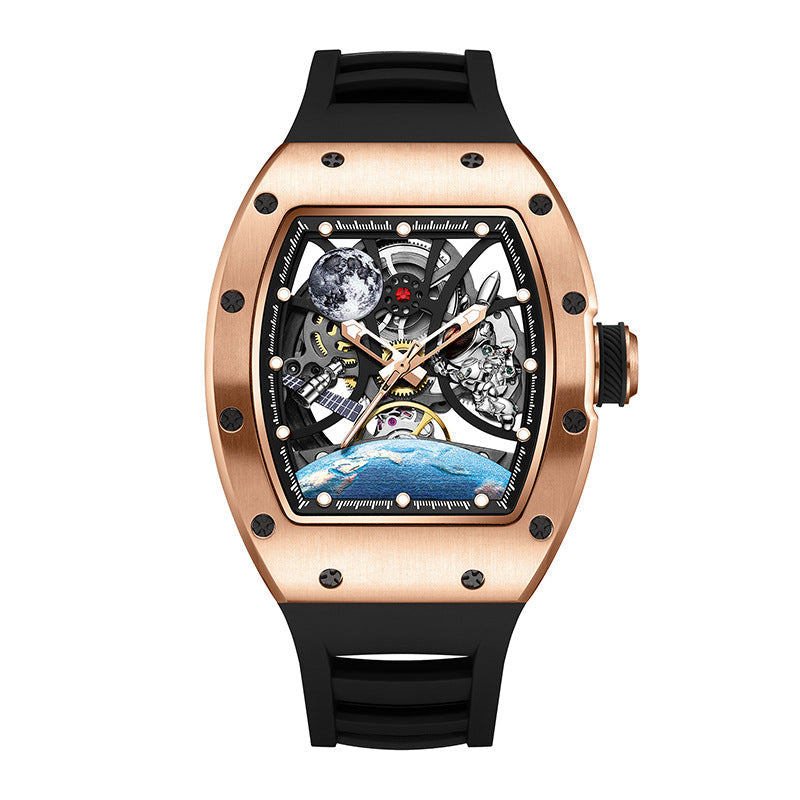 Stylish mechanical watch for men with classic dial and metal case by My Store