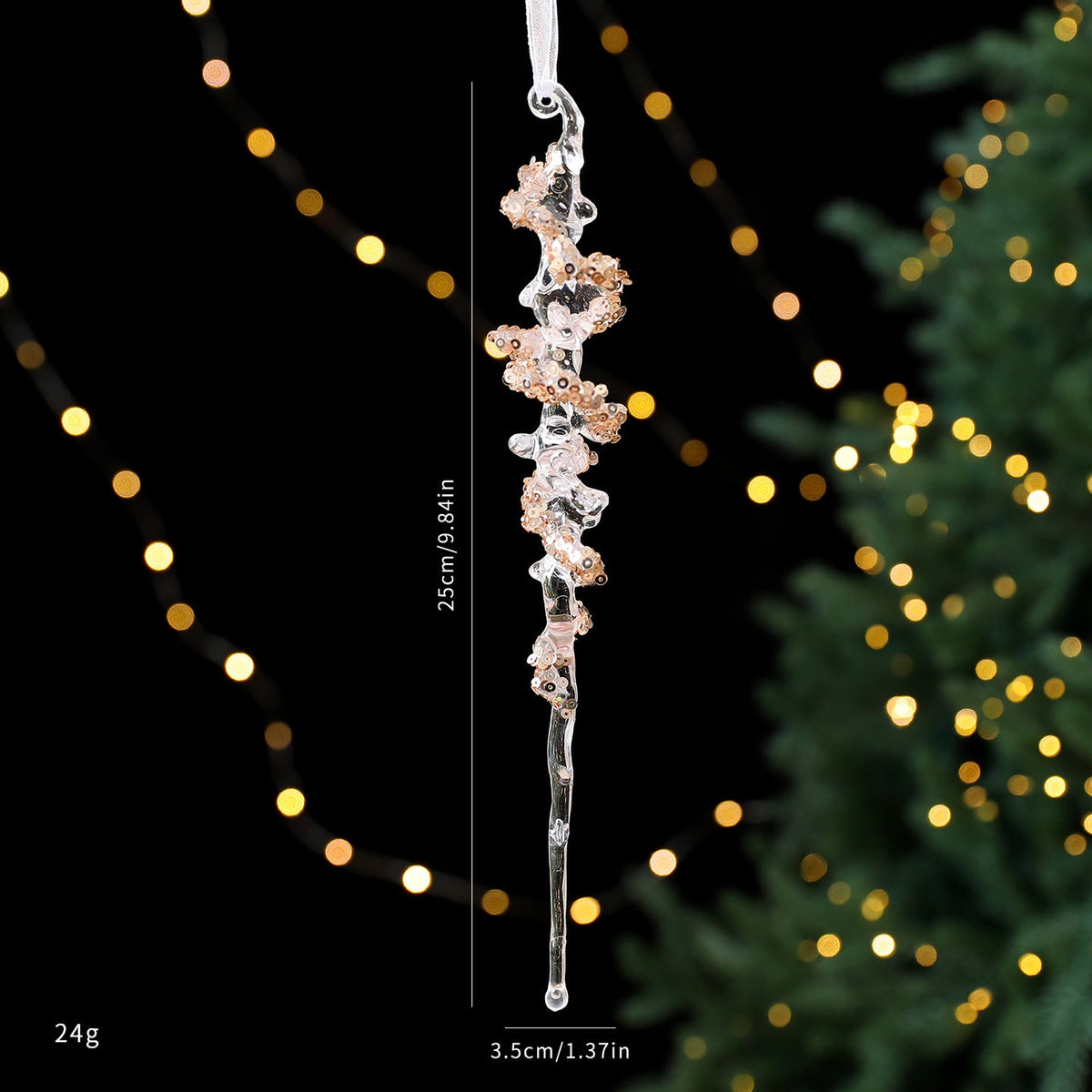 Christmas decorations sequined acrylic pendant in festive ornament design
