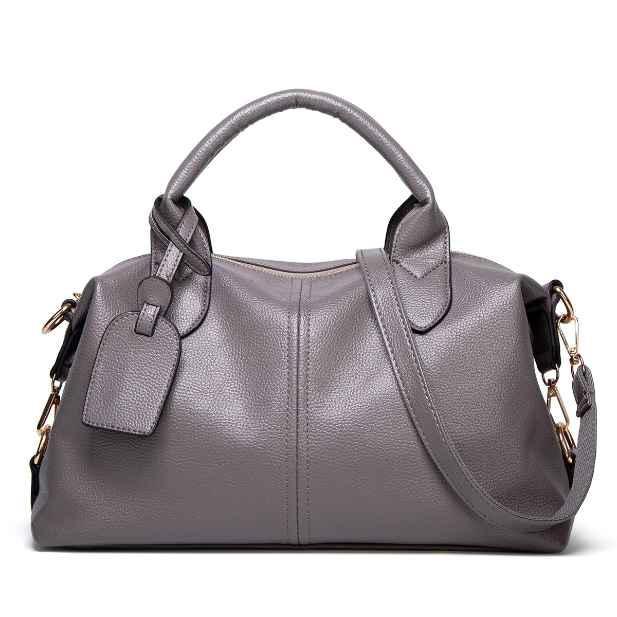 Women's large shoulder pillow bag by My Store, soft padded design shown from the side