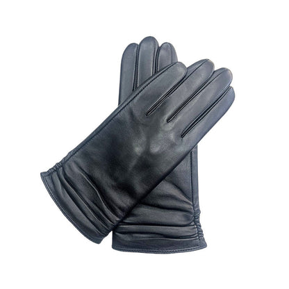 Women's color sheepskin touch screen gloves by My Store, shown in a soft leather finish