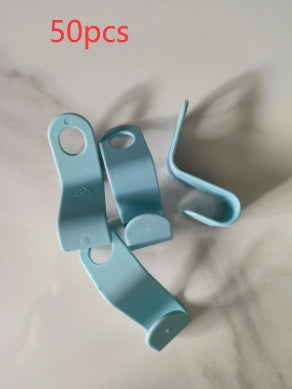 Plastic closet stack hanger rack with multi-function wardrobe hooks for space-saving bedroom storage organization