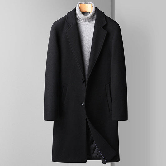 Woolen Coat Men's Business Korean Version