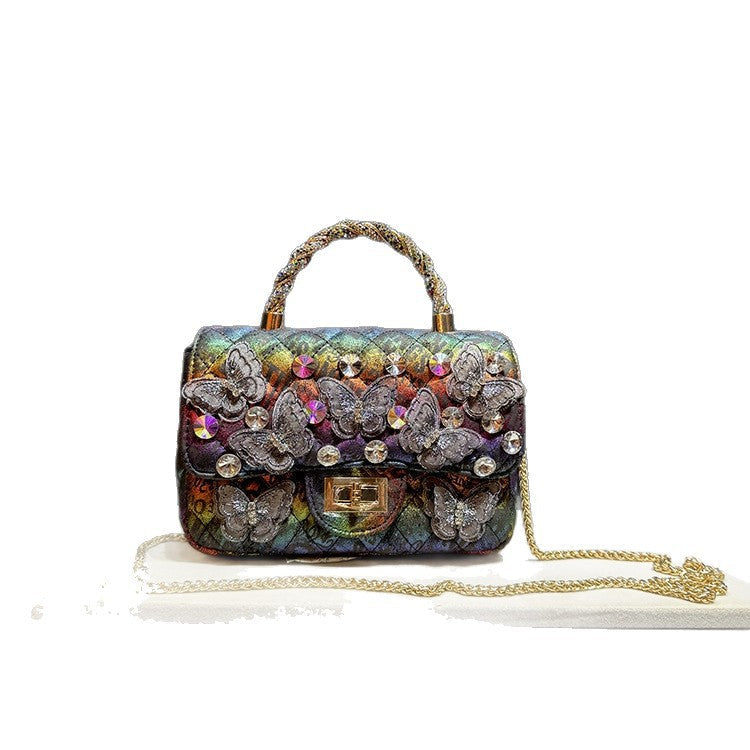 Fashionable single-shoulder crossbody bag with diamond pattern, My Store