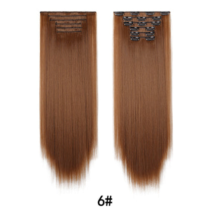 6-piece clip-in hair extension set by My Store displayed together for easy styling