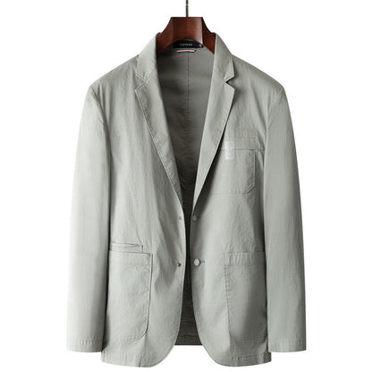 Cotton-feel Slim-fit Korean-style Business-casual Suit Jacket