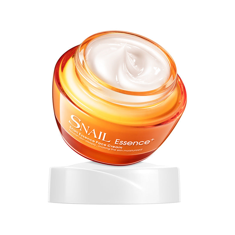 Facial moisturizing cream lotion for skin care in a simple product container