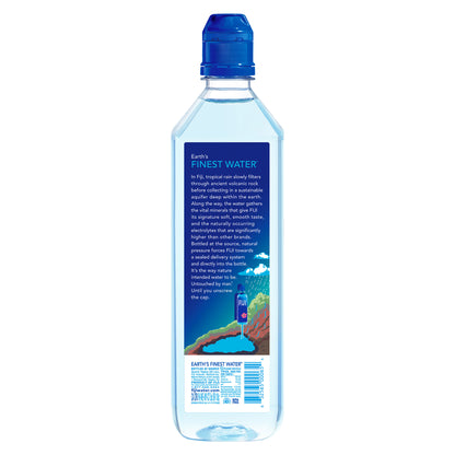 Fiji Natural Artesian Water bottles, 23.7 fl oz each, 12-pack, clear bottles with Fiji logo and natural water inside.