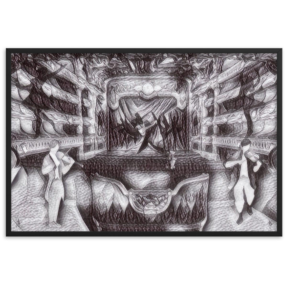 WHEN YOUR SENSES DANCE WITH MY MOMENTS JL.AK Velvet Edition Framed Poster