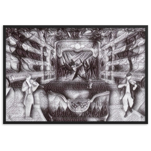 WHEN YOUR SENSES DANCE WITH MY MOMENTS JL.AK Velvet Edition Framed Poster