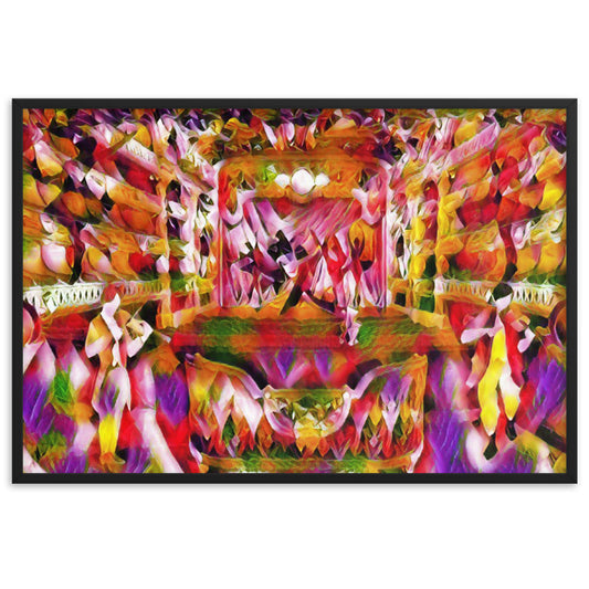 WHEN YOUR SENSES DANCE WITH MY MOMENTS JL.AK Velvet Edition Framed Poster