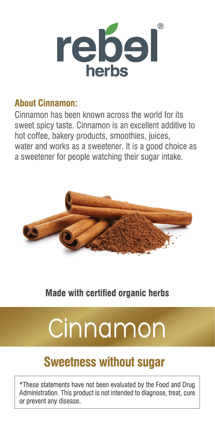 Cinnamon Dual Extracted Powder from BACKUPMYFILESNOW®, showing fine brown powder in a clear container on a white background.