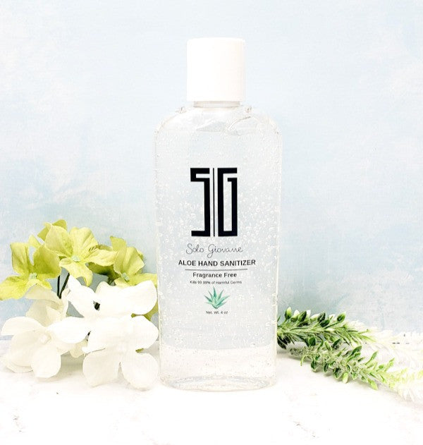 BACKUPMYFILESNOW® fragrance-free hand sanitizer bottle with pump dispenser, showing clear gel inside for hand hygiene.