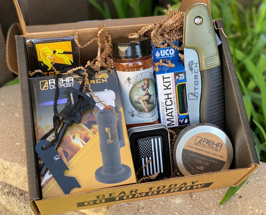 Corspice Fire it up Box with assorted spices and seasonings for cooking, displayed in an open box with colorful packets.
