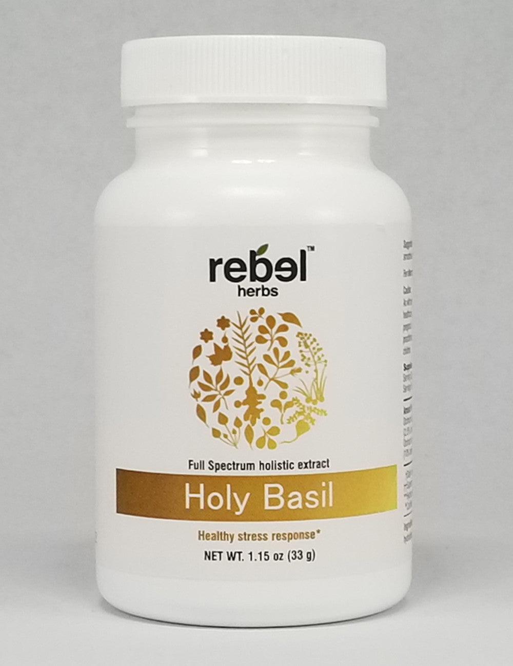 Holy Basil dual extracted powder from BACKUPMYFILESNOW®, a natural single herb powder with vibrant green appearance and fine texture.