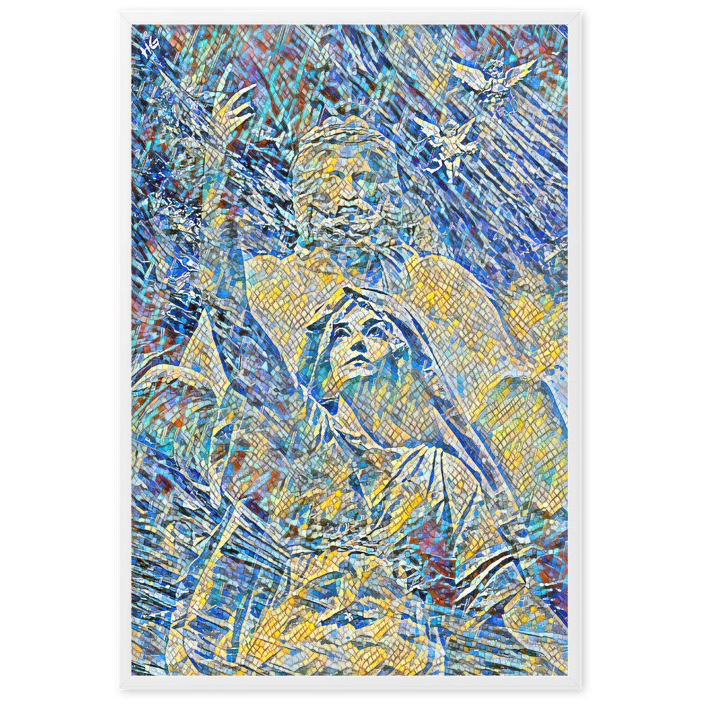 THE DAY THAT IT RAINED JASMINE IN POSEIDON'S HUG V2 Superior Framed Poster