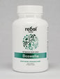Boswellia capsules by BACKUPMYFILESNOW®, single herb supplement in clear bottle with label, close-up of capsules inside