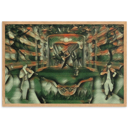 WHEN YOUR SENSES DANCE WITH MY MOMENTS JL.AK Velvet Edition Framed Poster