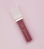 SG Matte Lipstick 020 by BACKUPMYFILESNOW® showing the sleek black tube and open cap revealing the matte lipstick shade.