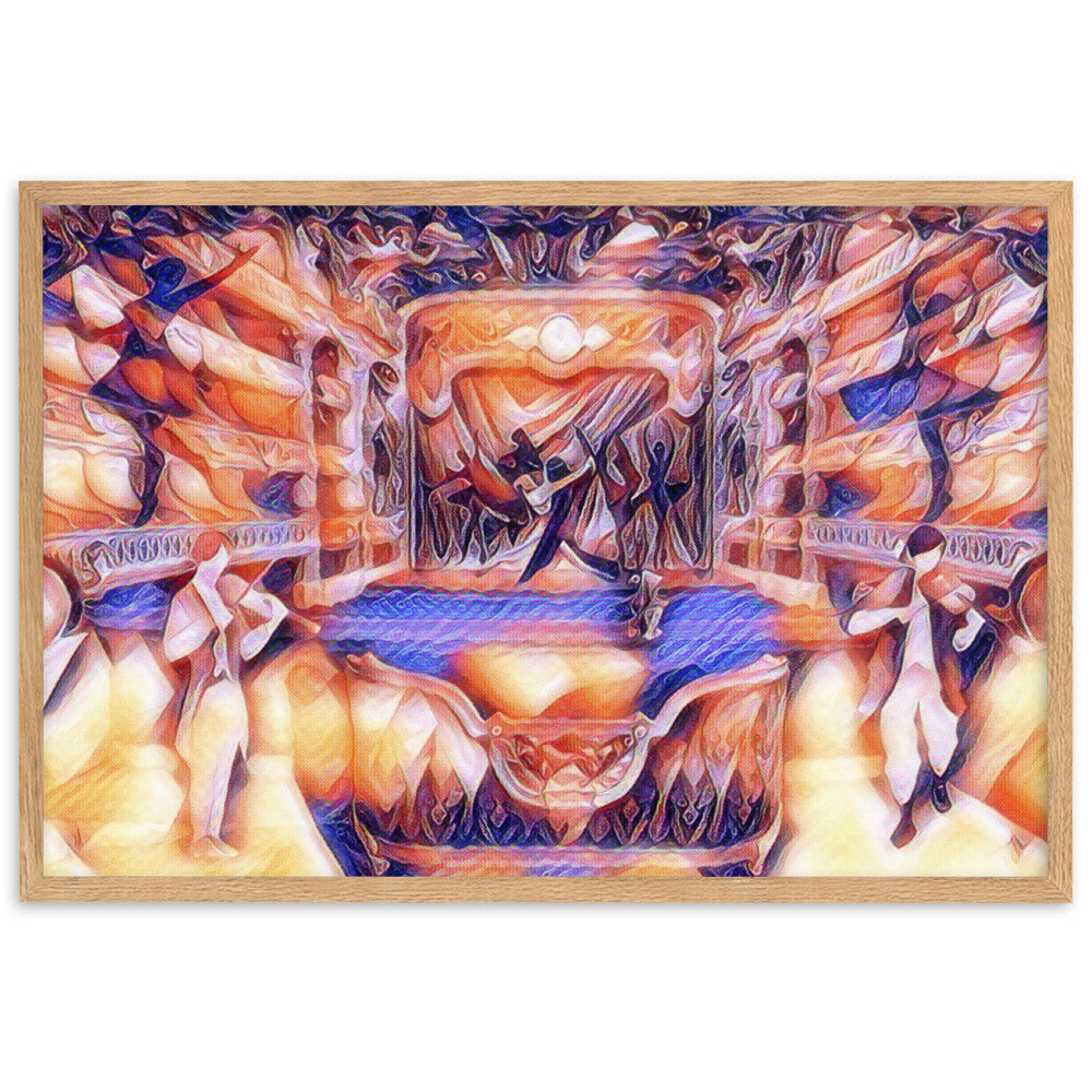 WHEN YOUR SENSES DANCE WITH MY MOMENTS JL.AK Velvet Edition Framed Poster