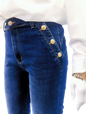 Atelier Evezet Arapakou slim fit push-up jeans for casual wear, showing the fitted denim design and stylish stitching.