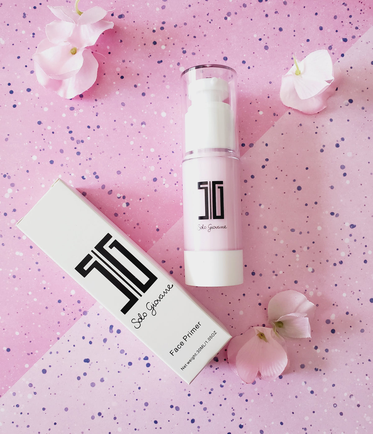 BACKUPMYFILESNOW® makeup primer tube showing smooth, clear formula ready for application on skin.