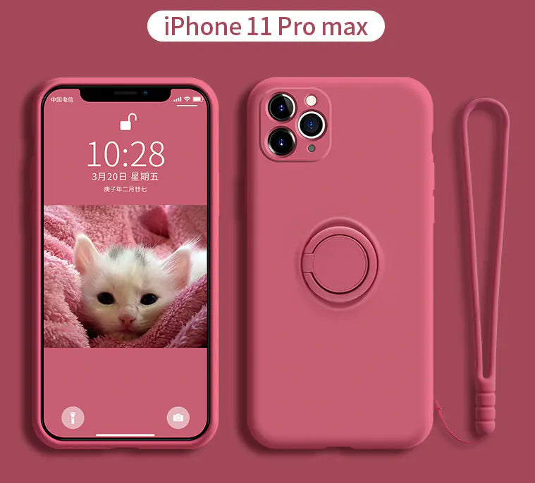 iPhone 11 Pro Liquid Silicone Case with Lens Cover