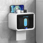 White waterproof toilet paper holder by FLIPSTYLEZLLC, designed for secure toilet paper storage with single-layer construction.