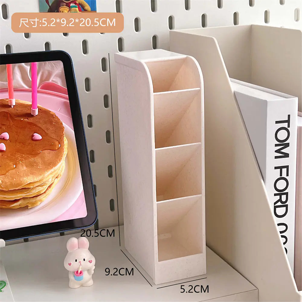 Korean Cute Desktop Storage Organizer with Four Slots
