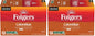 Six packs of Folgers Breakfast Blend Coffee Keurig K-Cup pods, mild roast, 10 pods per pack, stacked in a display box.