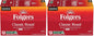 Six packs of Folgers Breakfast Blend Coffee Keurig K-Cup pods, mild roast, 10 pods per pack, for single-serve coffee brewing.
