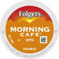 Six packs of Folgers Breakfast Blend Coffee Keurig K-Cup pods, mild roast, 10 pods per pack, for single-serve coffee brewing.
