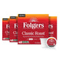 Six packs of Folgers Breakfast Blend Coffee Keurig K-Cup pods, mild roast, 10 pods per pack, new packaging design