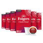Six packs of Folgers Breakfast Blend Coffee Keurig K-Cup Pods, mild roast, 10 pods per pack, for single-serve coffee brewing.