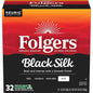 Six packs of Folgers Breakfast Blend Coffee Keurig K-Cup pods, mild roast, 10-count packs for convenient brewing.