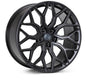Set of four TESERY Apex Spider-Y forged wheels designed for Tesla Model 3, Model Y, and Model S, showcasing sleek, high-performance alloy rims.