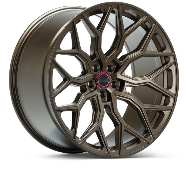 Set of four TESERY Apex Spider-Y forged wheels designed for Tesla Model 3, Y, and S with a sleek, modern style.