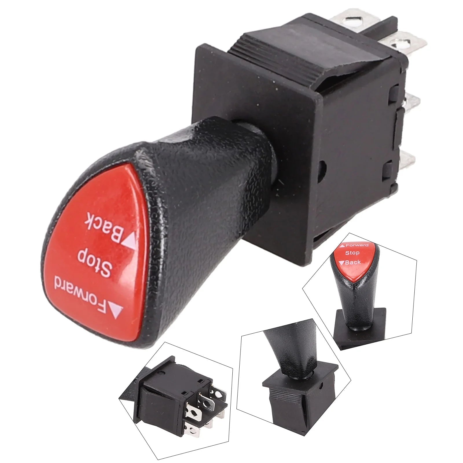 Forward - Stop - Back DPDT 6Pin Latching Slide Rocker Switch KCD4 - 604 - 6P 125V 250V Remote Control Car Handle Boat Switch a - BACKUPMYFILESNOW.COM®