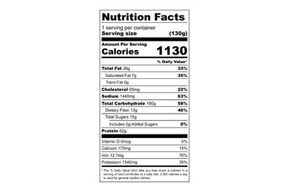 Foundation Outdoors Spaghetti with Meat Sauce Meal in a single pouch, ready-to-eat camping food with savory meat sauce.