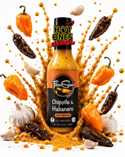 FrescoSauce Chipotle & Habanero Hot Sauce pack, featuring two hot sauces from the Hot Ones collection, in a 6-pack bundle.