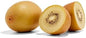 Organic gold kiwi fruit, 1 lb, fresh and ripe, showing bright yellow skin and fuzzy brown exterior, from Fresh Produce.
