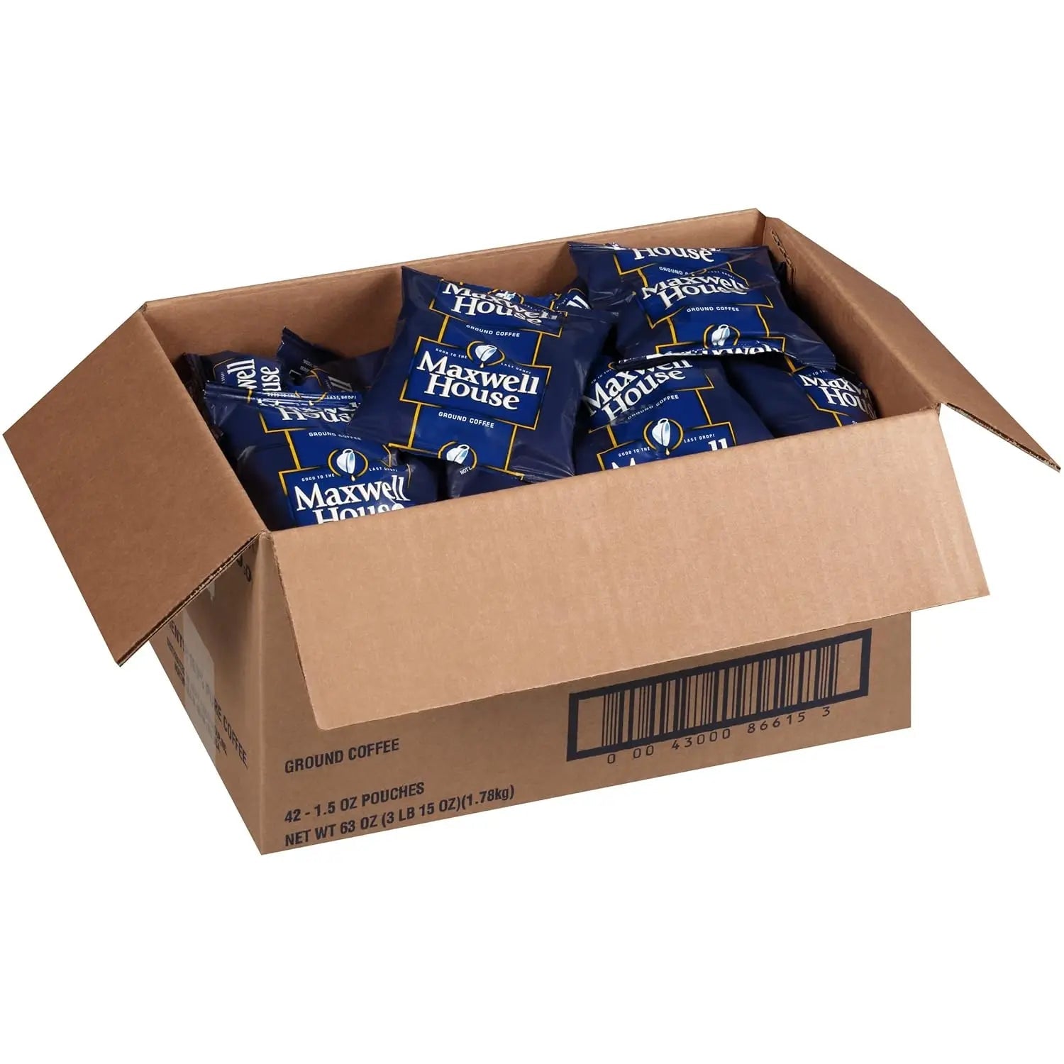 Freshly Roasted Coffee Grounds in Convenient 1.5 oz Individual Pouches – 42 Count Pack for Daily Brewing and On - the - Go - BACKUPMYFILESNOW