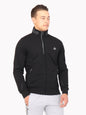 Front view of SCR Sportswear men's All-Day Comfort full zip sweatshirt, athletic-casual bomber jacket with comfortable fit.