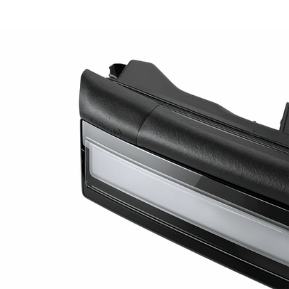 Front center LED light bar headlight for Tesla Model Y Juniper, accessory by Tesery Official, with sleek design and LED illumination.