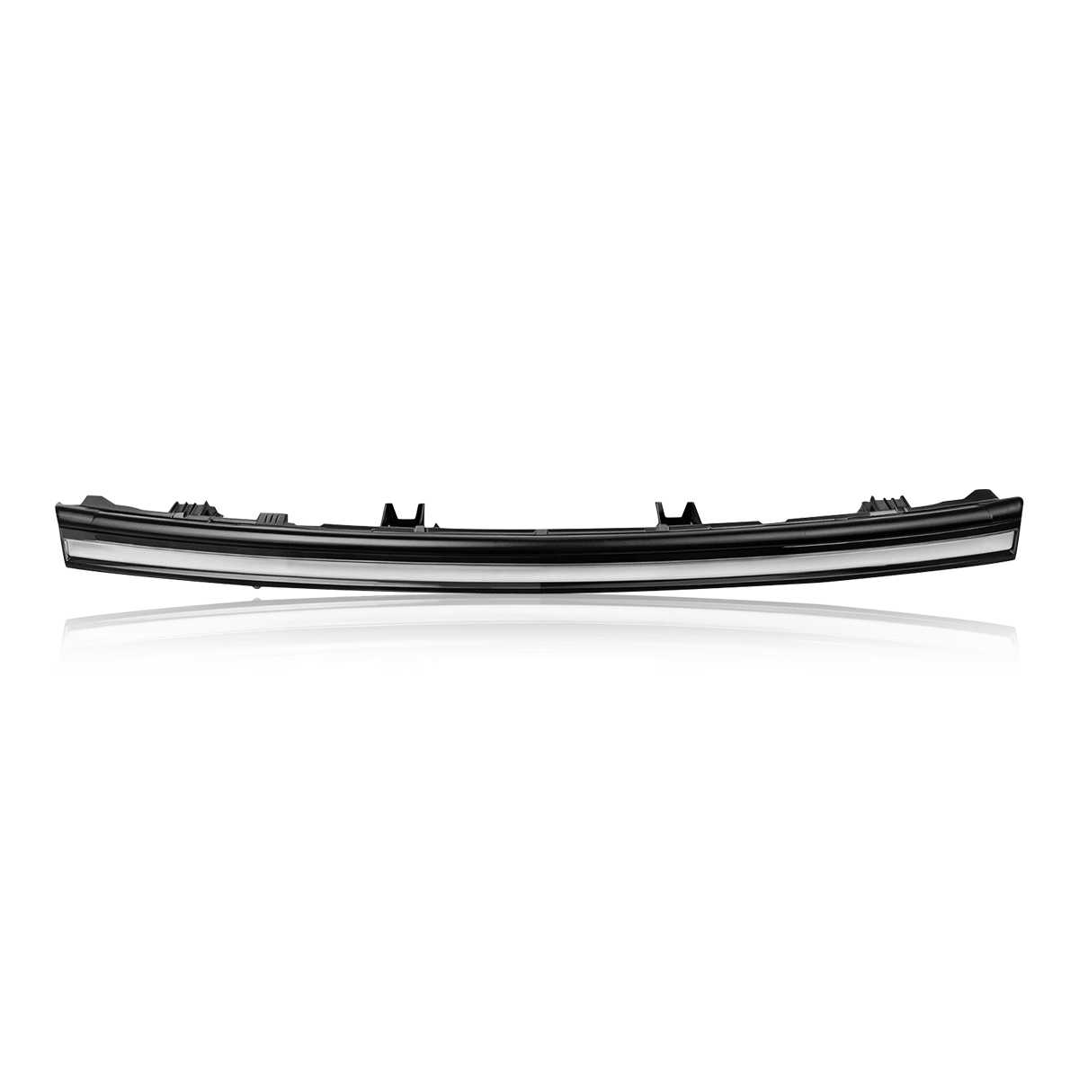 Front center LED light bar headlight for Tesla Model Y Juniper, accessory with PN 2038294, installed on vehicle front.