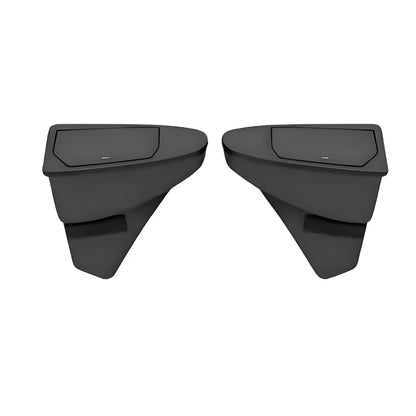 Tesla Model Y front door trash can organizer, set of 2, Juniper color, storage box designed for Tesla Model Y interior.