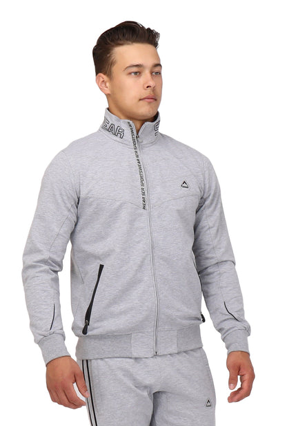 Men's SCR Sportswear All-Day Comfort full zip sweatshirt with athletic-casual bomber style, shown from the front.