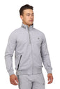 Men's SCR Sportswear All-Day Comfort full zip sweatshirt with athletic-casual bomber style, shown from the front.