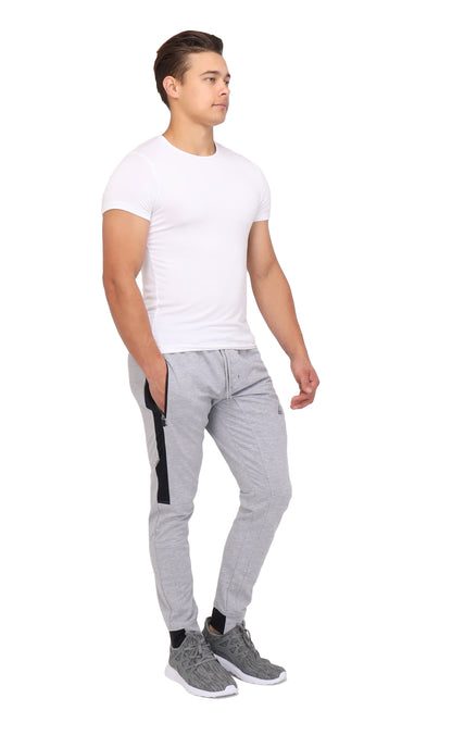 SCR Sportswear Infinite Flex Tall Fit men's joggers sweatpants shown from the front, featuring a comfortable fit and athletic style.