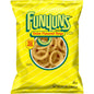 Bag of Funyuns Onion Flavored Rings Snacks, 5.25 oz, showing crispy, round onion-flavored snack rings in a clear bag.