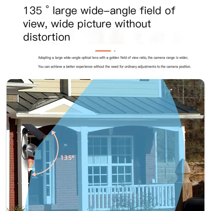 Solar-Powered HD Security Camera with Long Battery Life